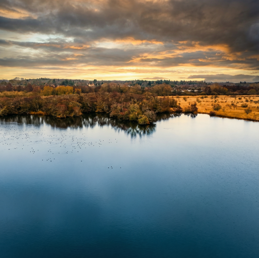 Aerial nature footage